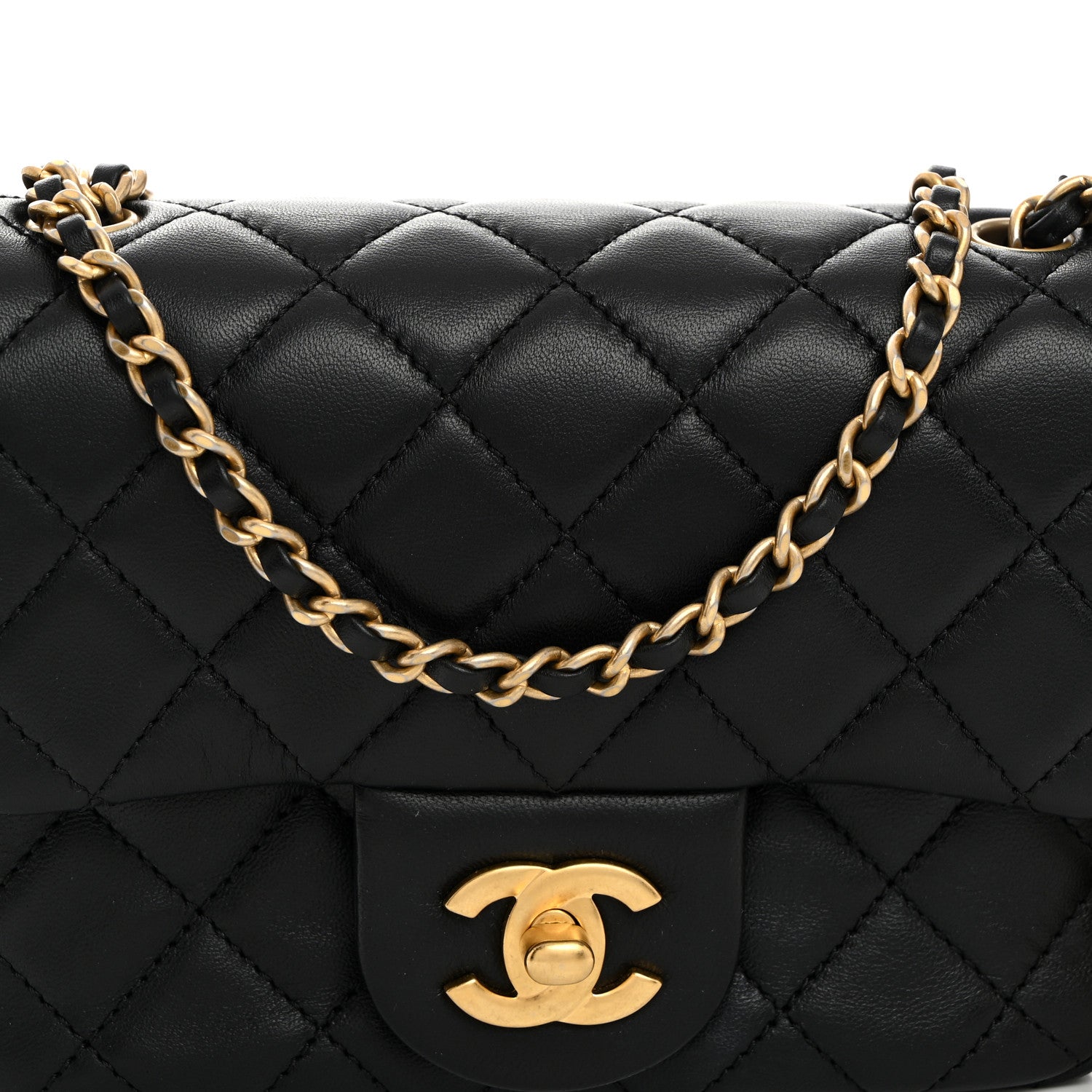 Chanel Lambskin Quilted Mini Pearl Crush Flap Black 8 of 11