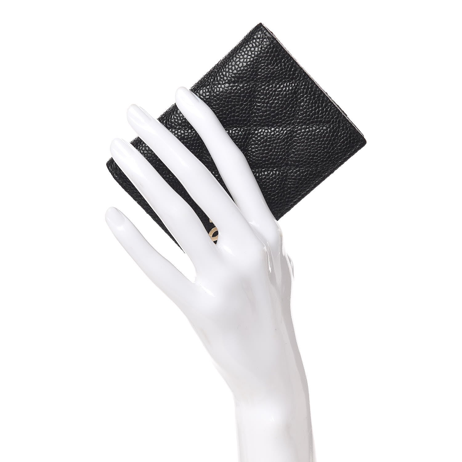 Chanel Caviar Quilted Card Holder Wallet Black 2 of 8