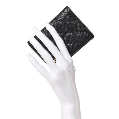 Chanel Caviar Quilted Card Holder Wallet Black 2 of 8