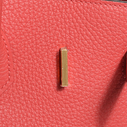 Hermes Taurillon Clemence Birkin 35 Rouge Pivoine 20 of 23