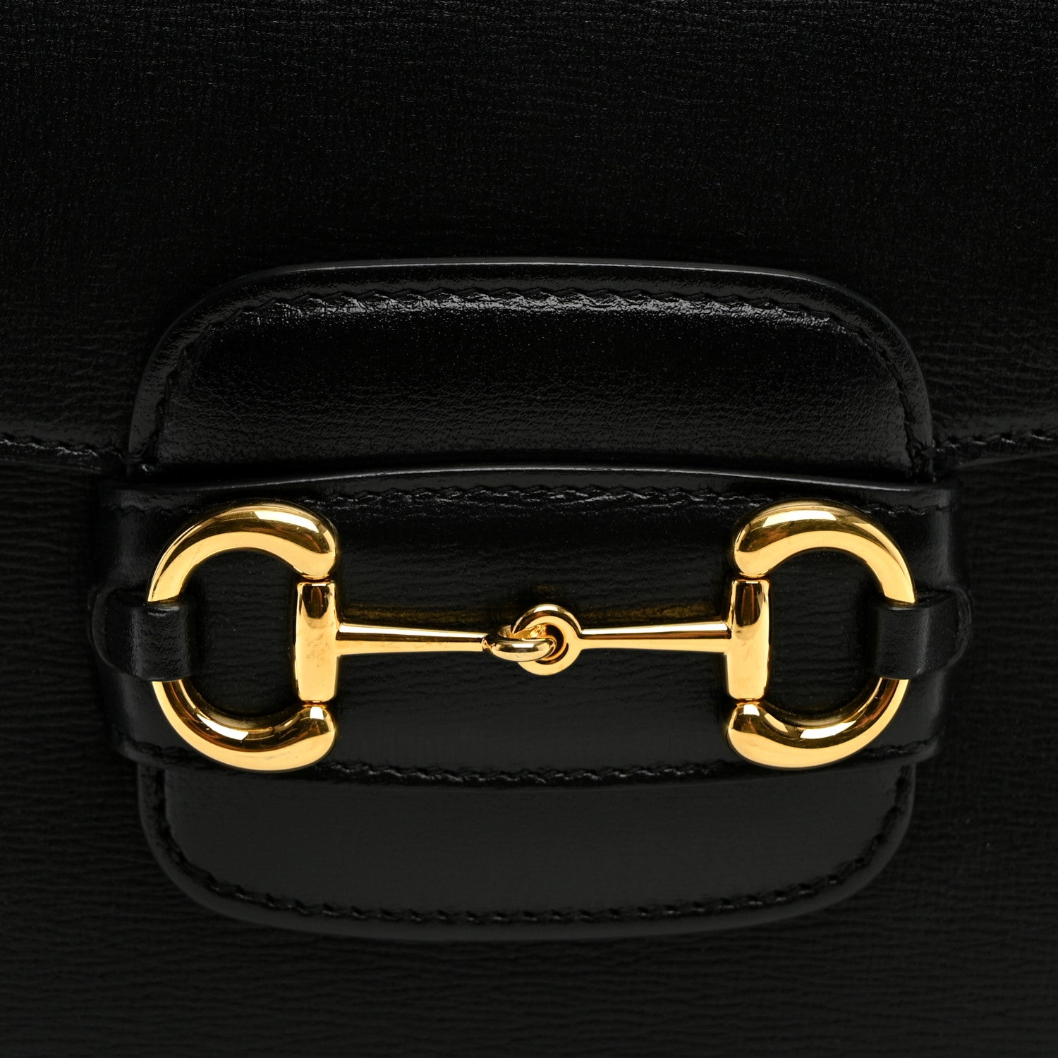 Gucci Azalea Calfskin Horsebit 1955 Shoulder Bag Black 8 of 10