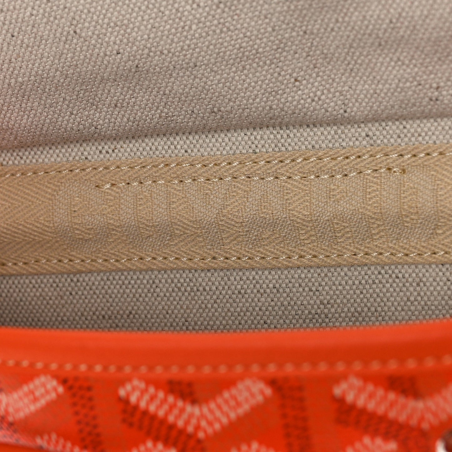 Goyardine Calfskin Mini Alpin Backpack Orange