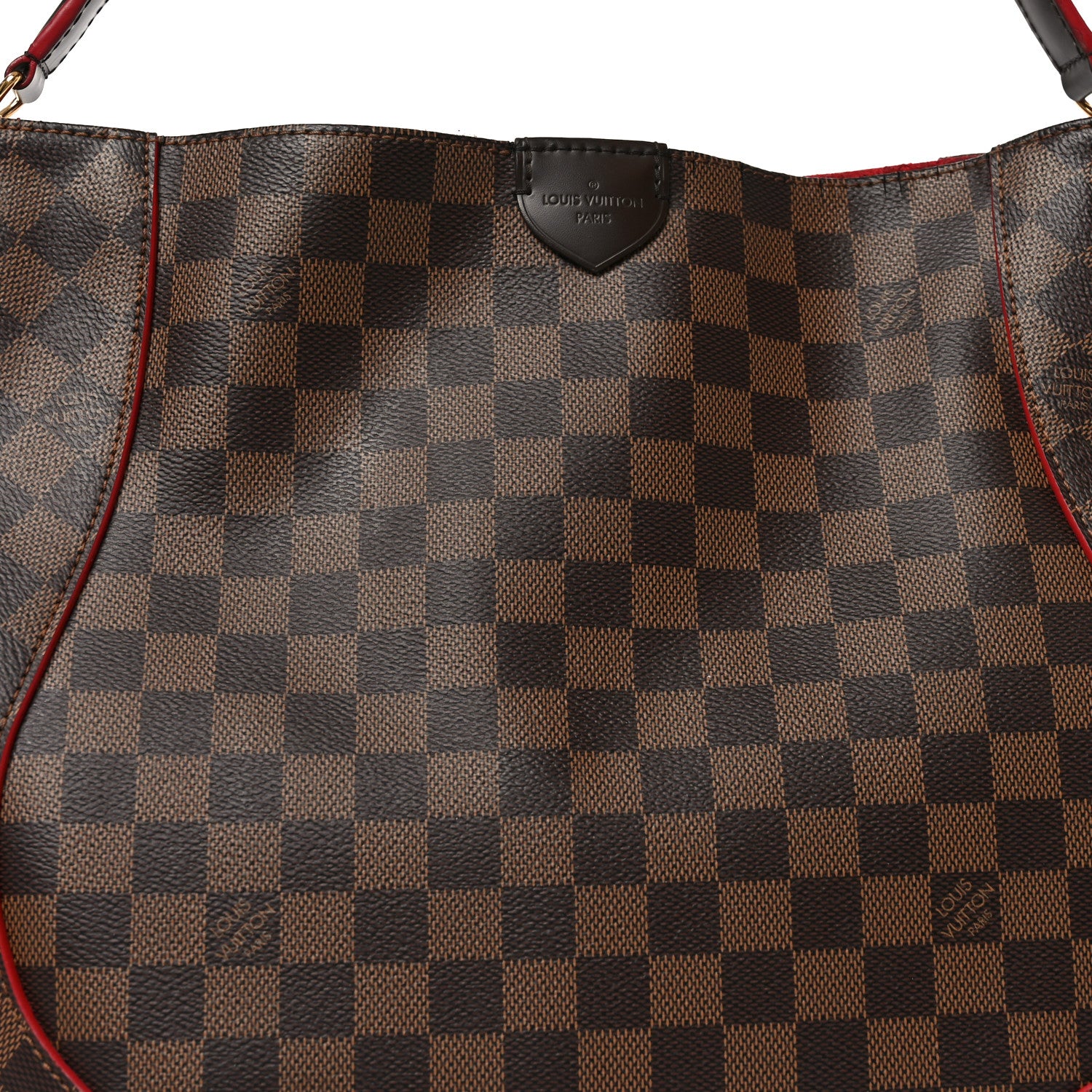 Louis Vuitton Damier Ebene Caissa Hobo Cherry 1854144 – FASHIONPHILE