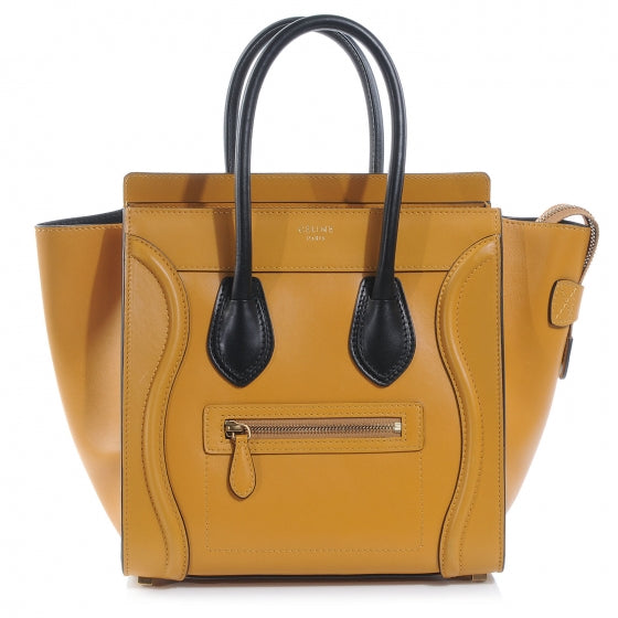 Smooth Calfskin Micro Luggage Amber