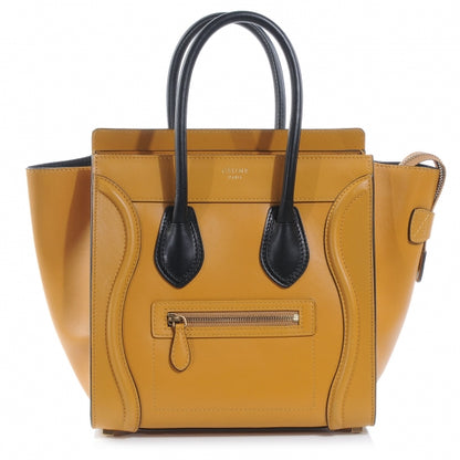 Celine Smooth Calfskin Micro Luggage Amber 1 of 8