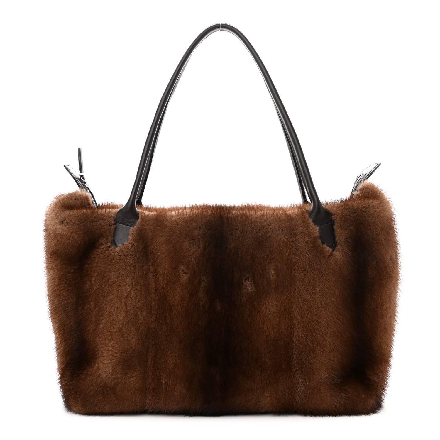 The Row Mink Fur Lux Satchel Coffee 1 of 11