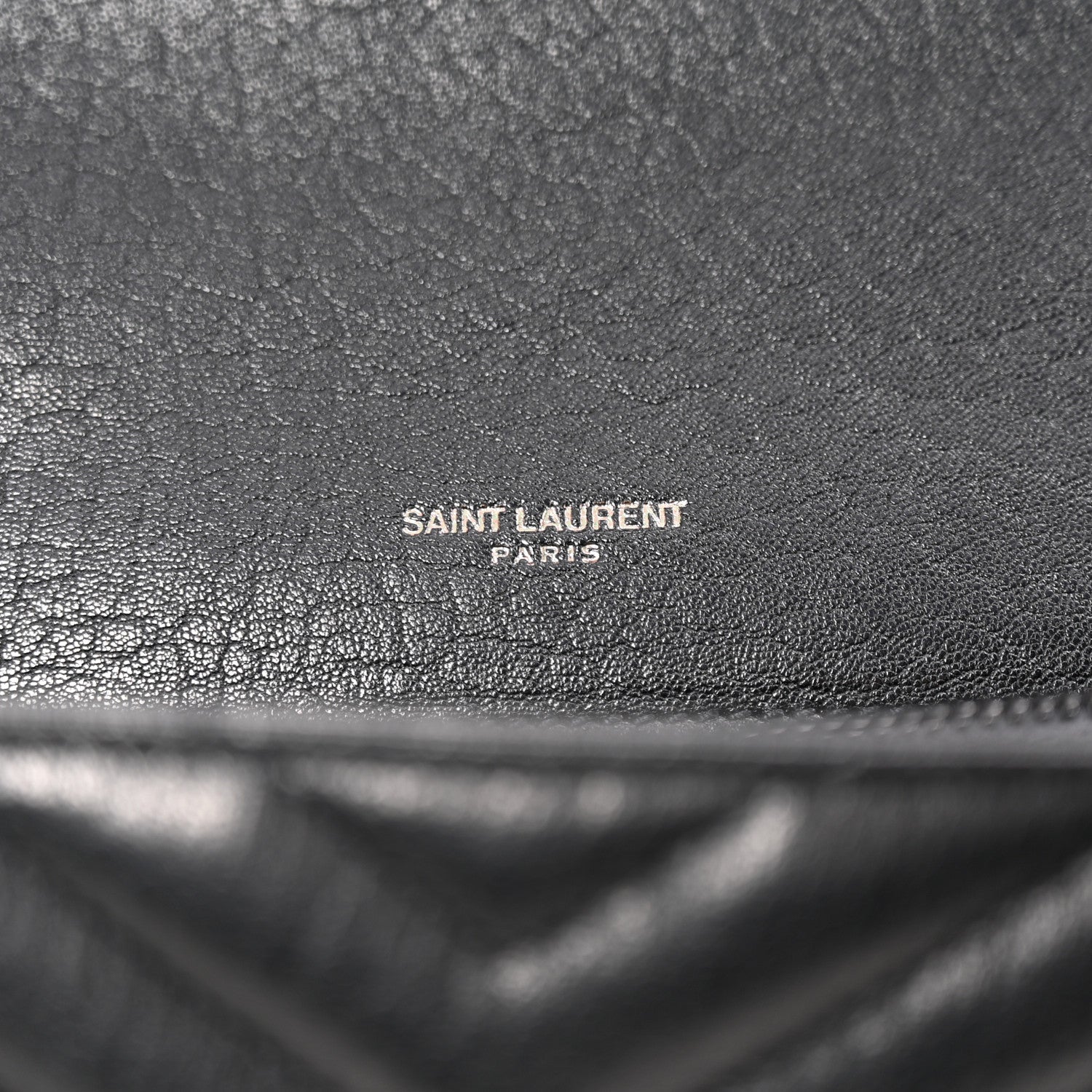 Saint Laurent Sheepskin Matelasse Chevron Monogram Monochrome Large College Satchel Black 11 of 21