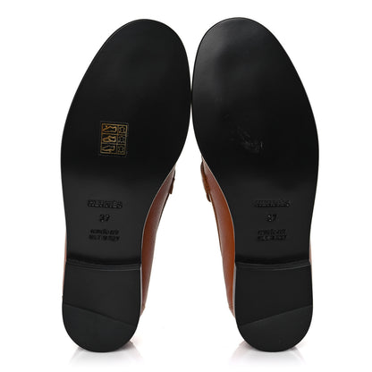 Hermes Epsom Womens Destin Loafer 37 Naturel 5 of 9