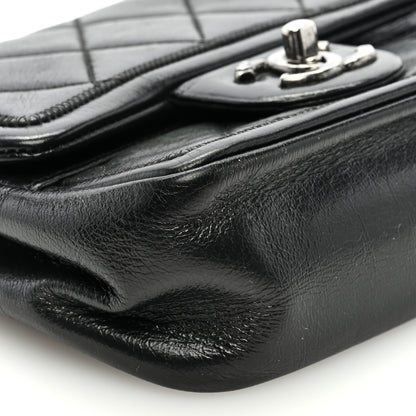 Chanel Lambskin Quilted Mini Graphic Flap Bag Black 8 of 9