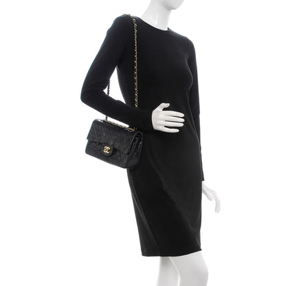Chanel Lambskin Quilted Small Double Flap Black 2 of 8