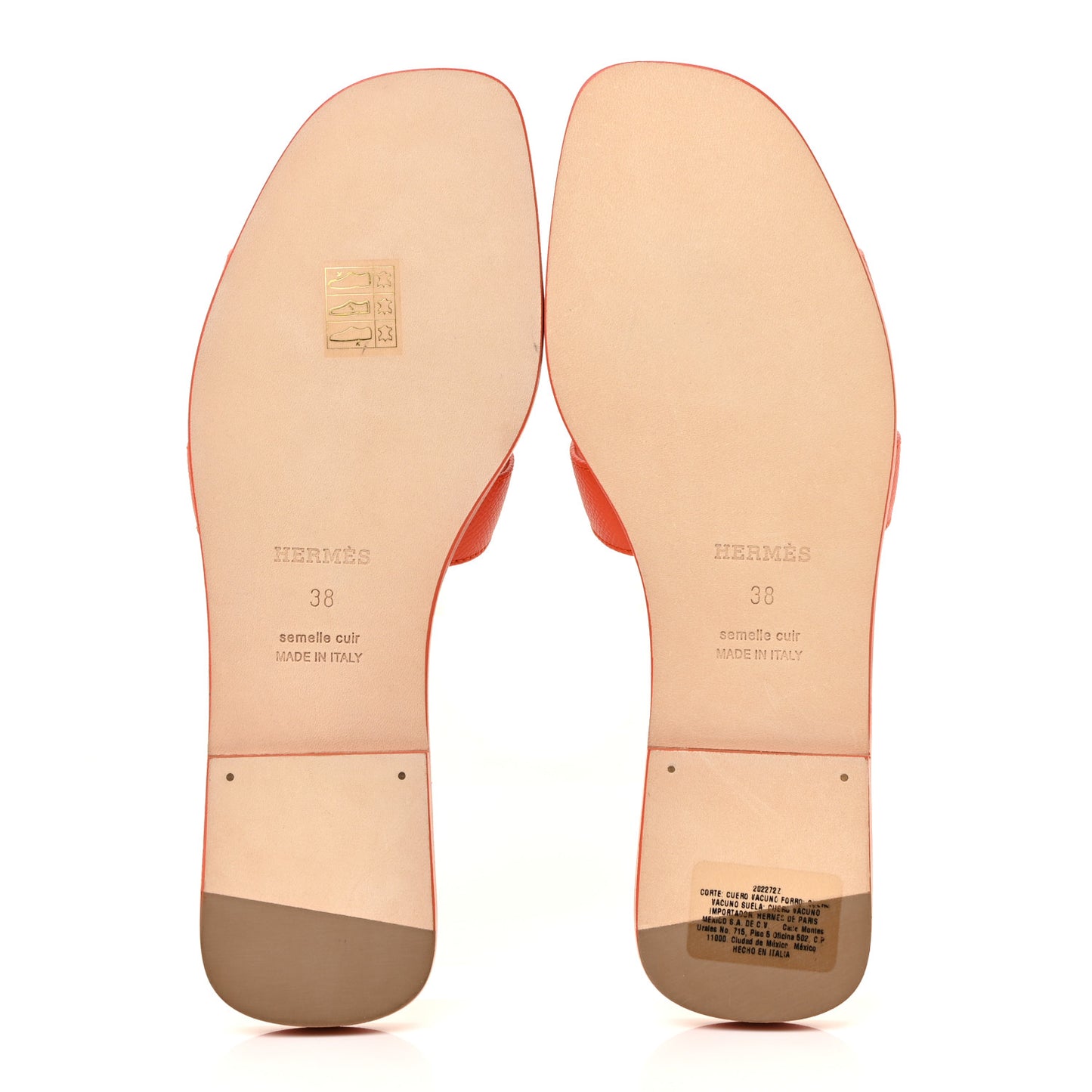 Epsom Oran Sandals 38 Orange Poppy