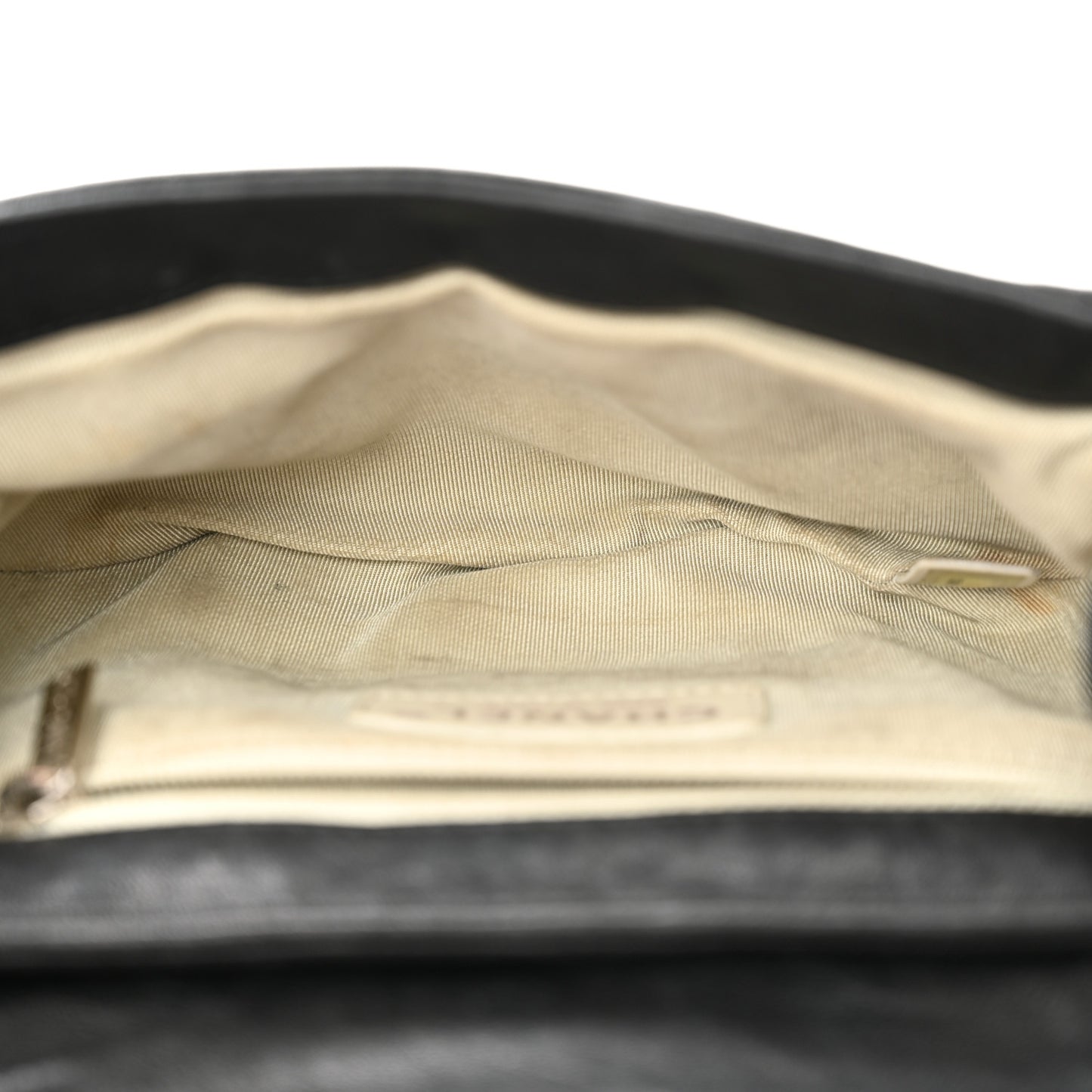 Washed Lambskin Quilted Mini Chain Around Flap Black
