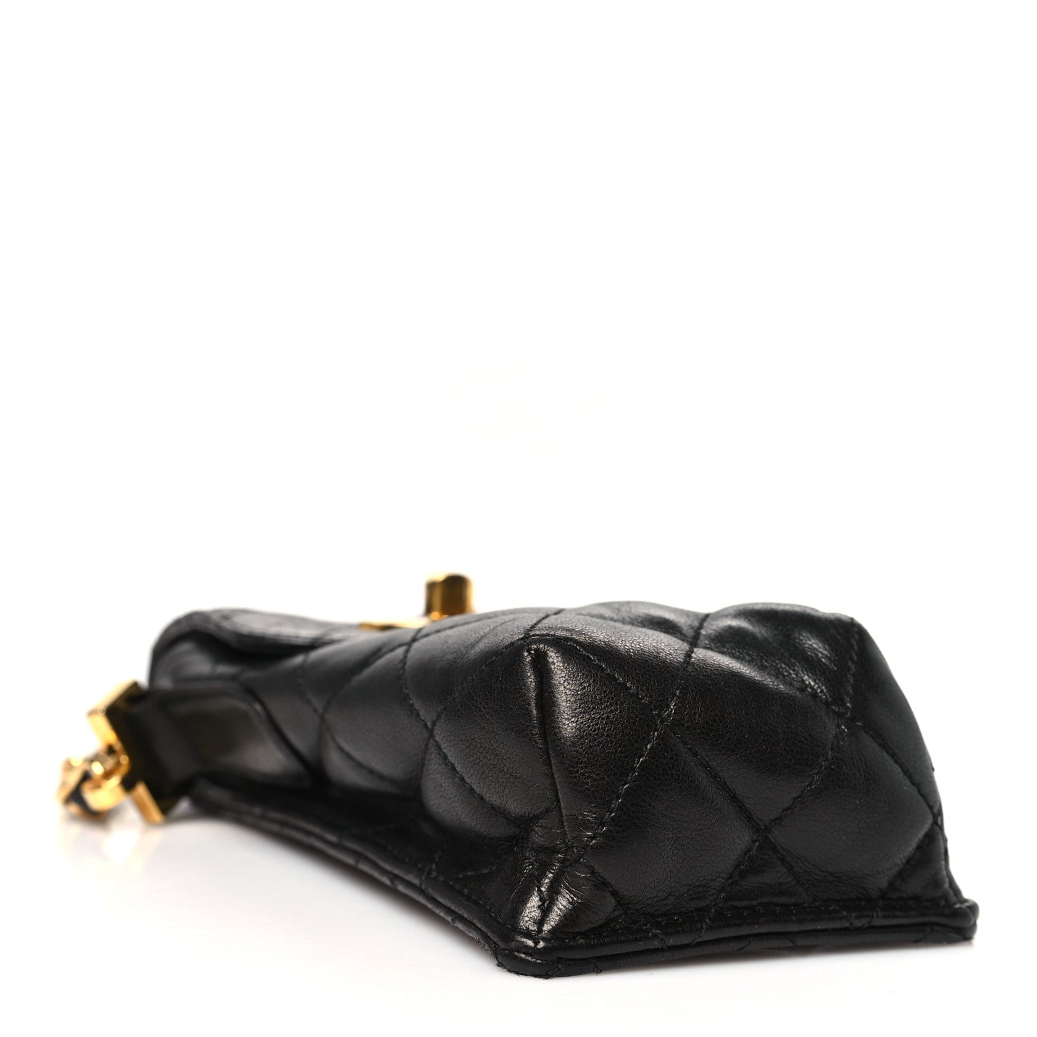 Chanel Lambskin Quilted Phone Holder Black 4 of 11