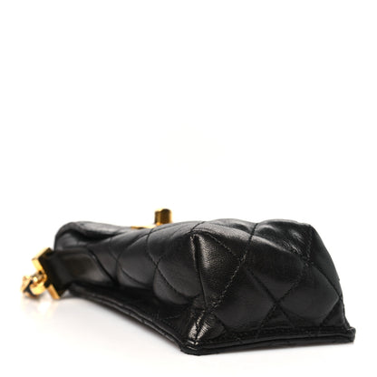 Chanel Lambskin Quilted Phone Holder Black 4 of 11
