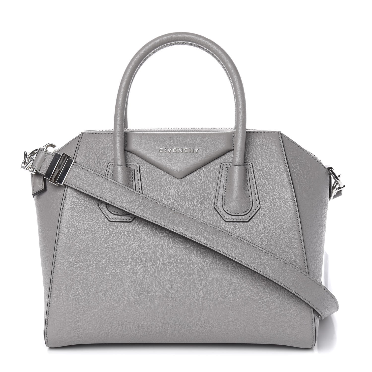 Givenchy Sugar Goatskin Small Antigona Pearl Grey 1 of 13
