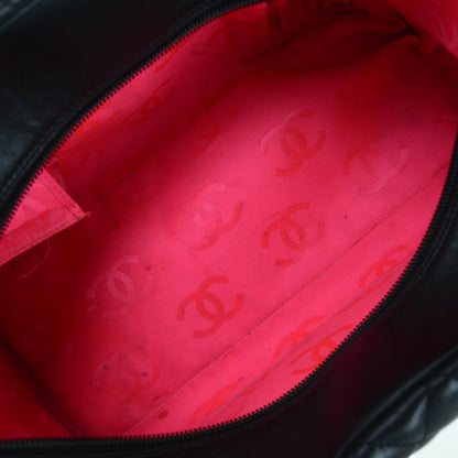 Chanel Calfskin Quilted Large Cambon Multipocket Reporter Black White 9 of 9