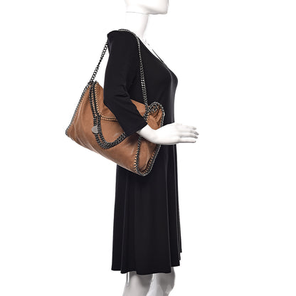 Stella McCartney Shaggy Deer Falabella Fold Over Tote Camel 2 of 15