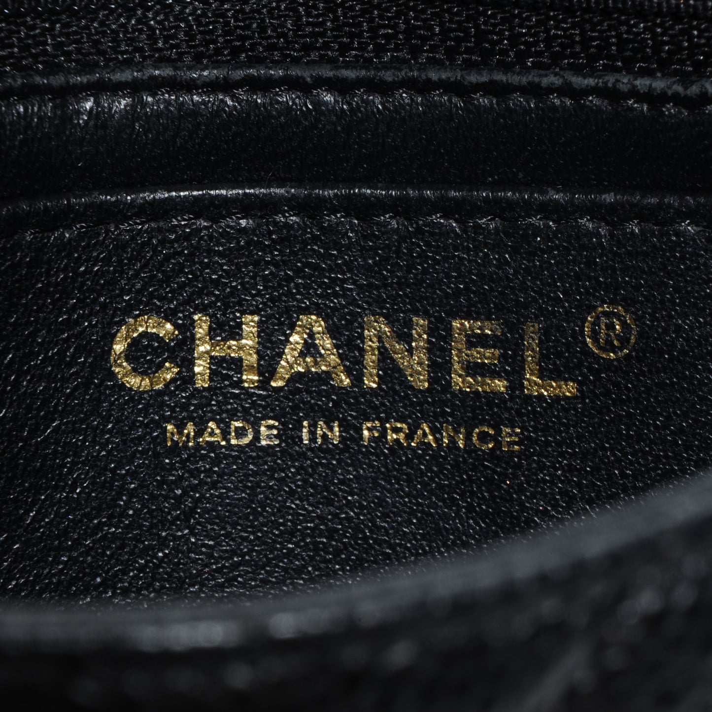 Caviar Mini Square Flap Black