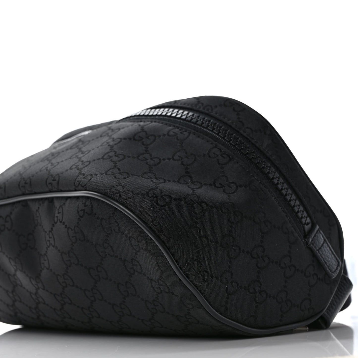 Nylon Monogram Fanny Pack Belt Bag Black