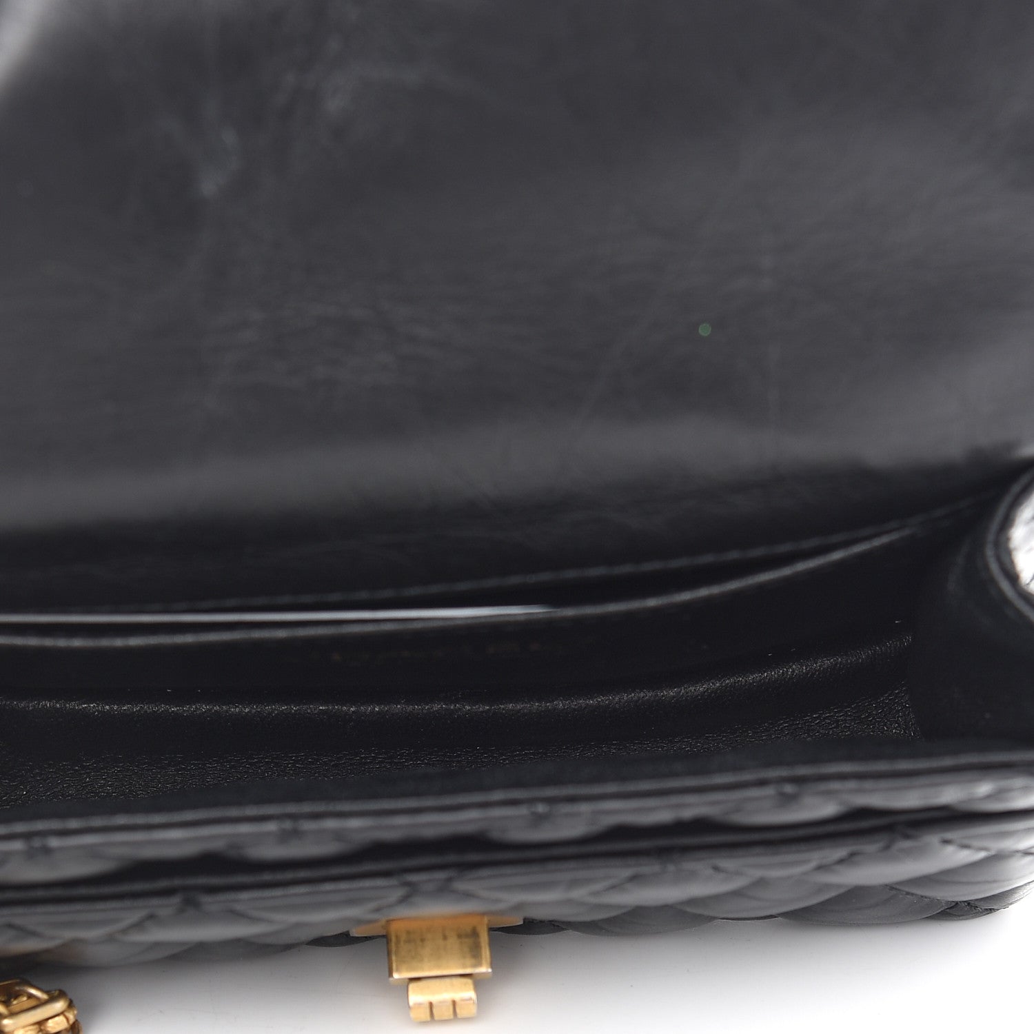 Chanel Aged Calfskin Quilted 2.55 Reissue Chain Waist Bag Black 5 of 9