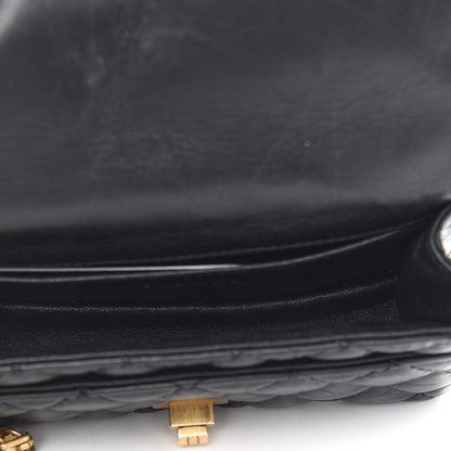 Chanel Aged Calfskin Quilted 2.55 Reissue Chain Waist Bag Black 5 of 9