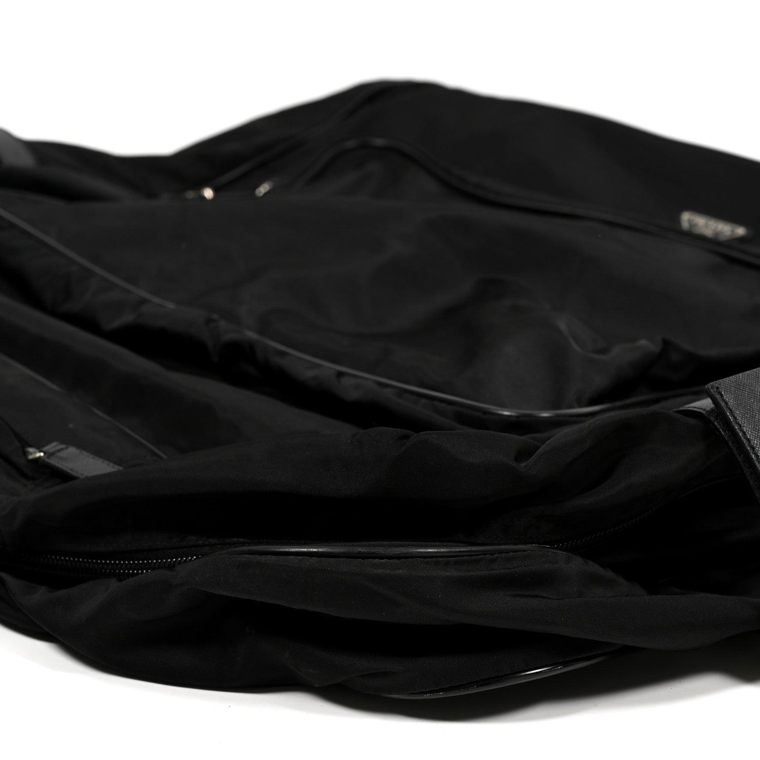 Prada Tessuto Nylon Garment Bag Black 8 of 13