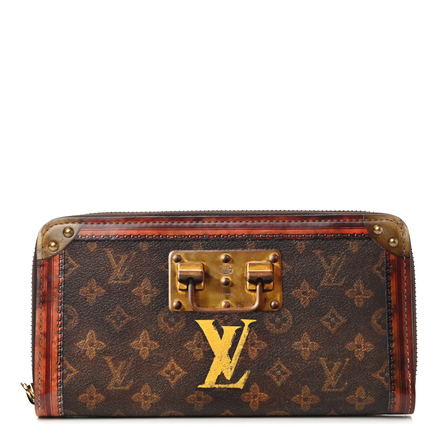 Transformed Monogram Time Trunk Zippy Wallet