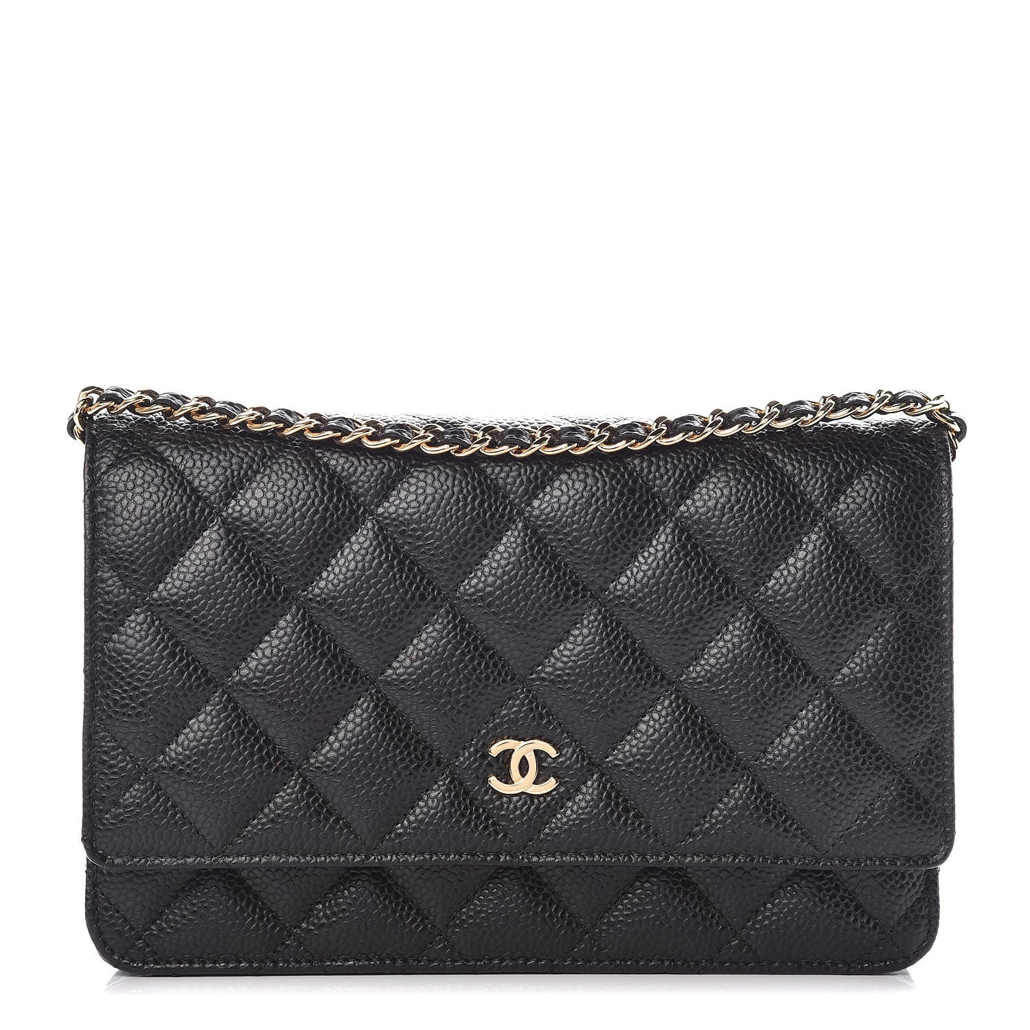 Chanel Caviar Quilted Wallet On Chain WOC Black 1 of 11