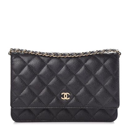 Chanel Caviar Quilted Wallet On Chain WOC Black 1 of 11