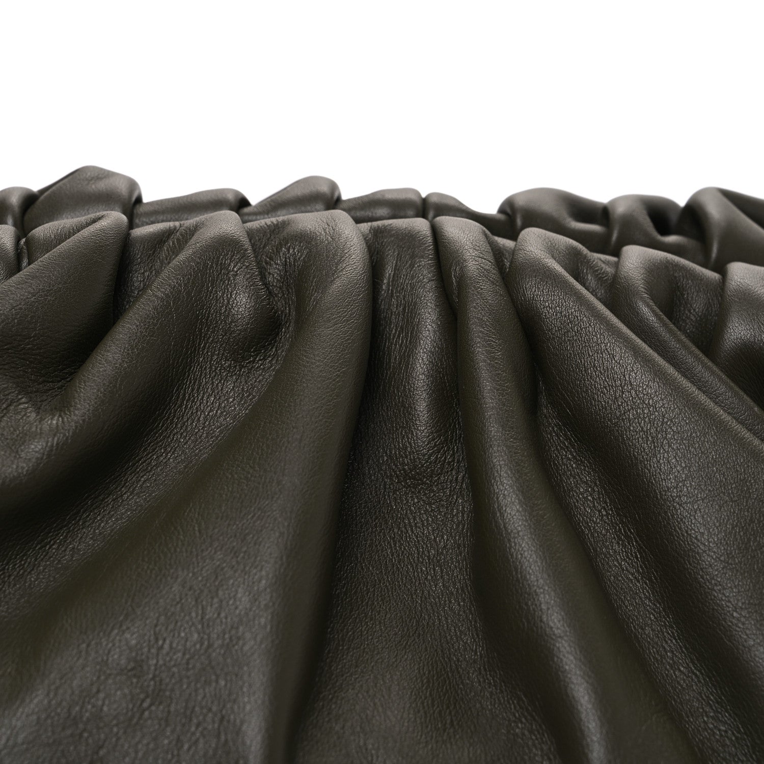 Bottega Veneta Smooth Butter Calf The Pouch Oversized Clutch Kaki Fondent 9 of 11
