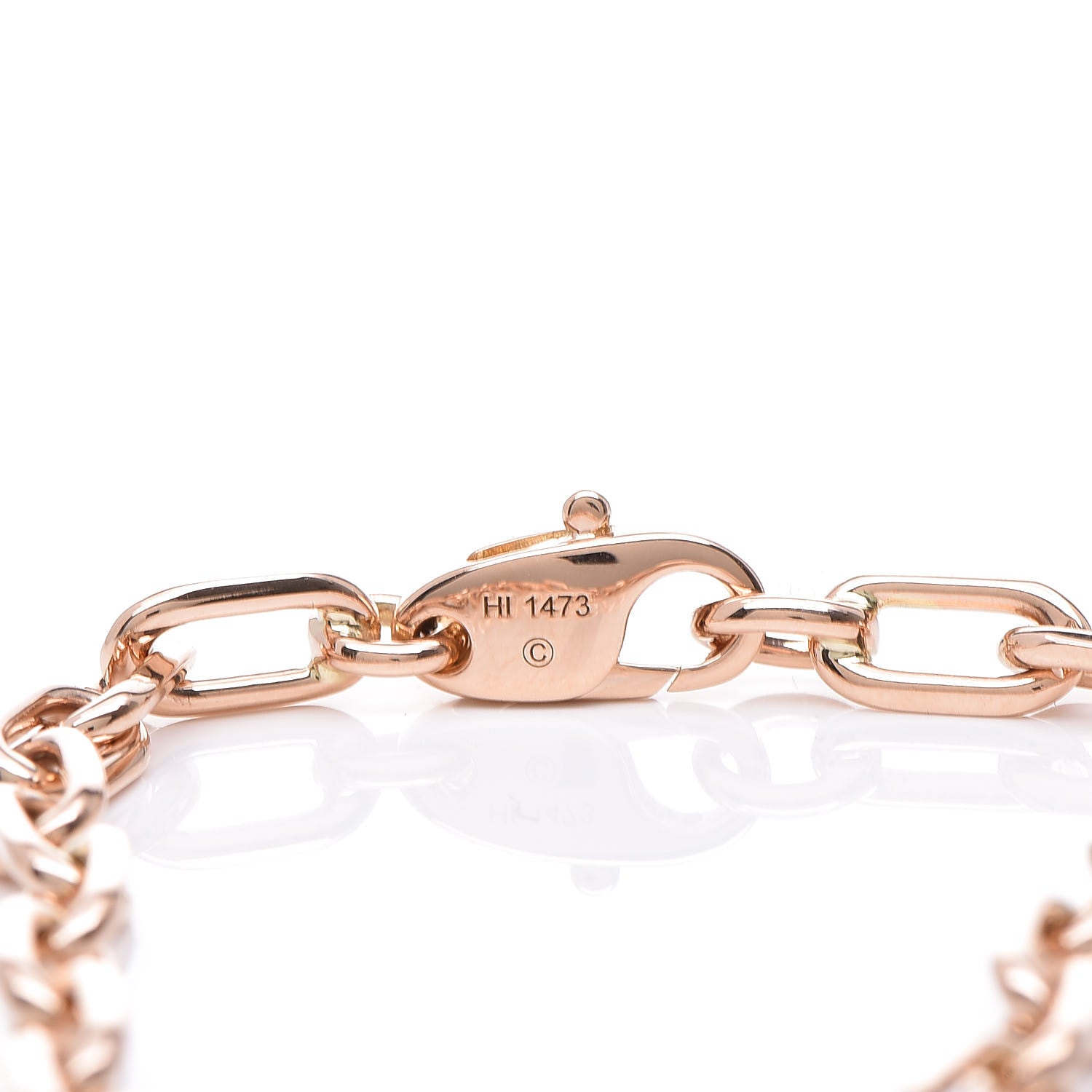 Cartier 18K Pink Gold Spartacus Link Chain Bracelet 4 of 5