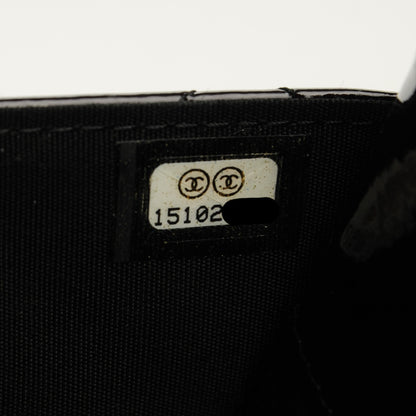 Chanel Patent Quilted Brilliant Wallet On Chain WOC Black 8 of 8