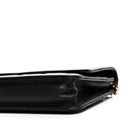Chanel Caviar Quilted Wallet on Chain WOC Black 10 of 11