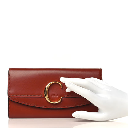 Chloe Smooth Calfskin Chloe Long Wallet Tan 2 of 7