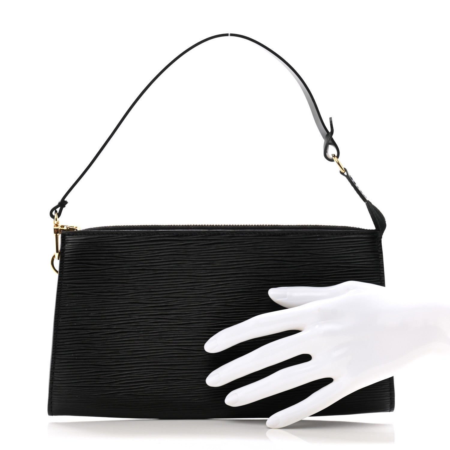 Louis Vuitton Epi Pochette Accessories 24 Black 2 of 8