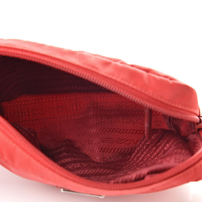 Prada Tessuto Nylon Saffiano Wristlet Rosso 5 of 7