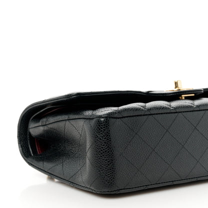 Chanel Caviar Quilted Medium Double Flap Black 10 of 11