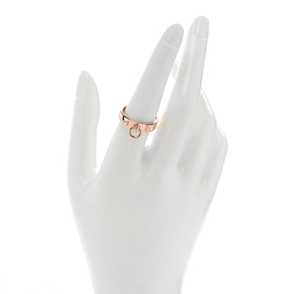 Hermes 18K Rose Gold PM Collier De Chien Ring 57 8 2 of 5