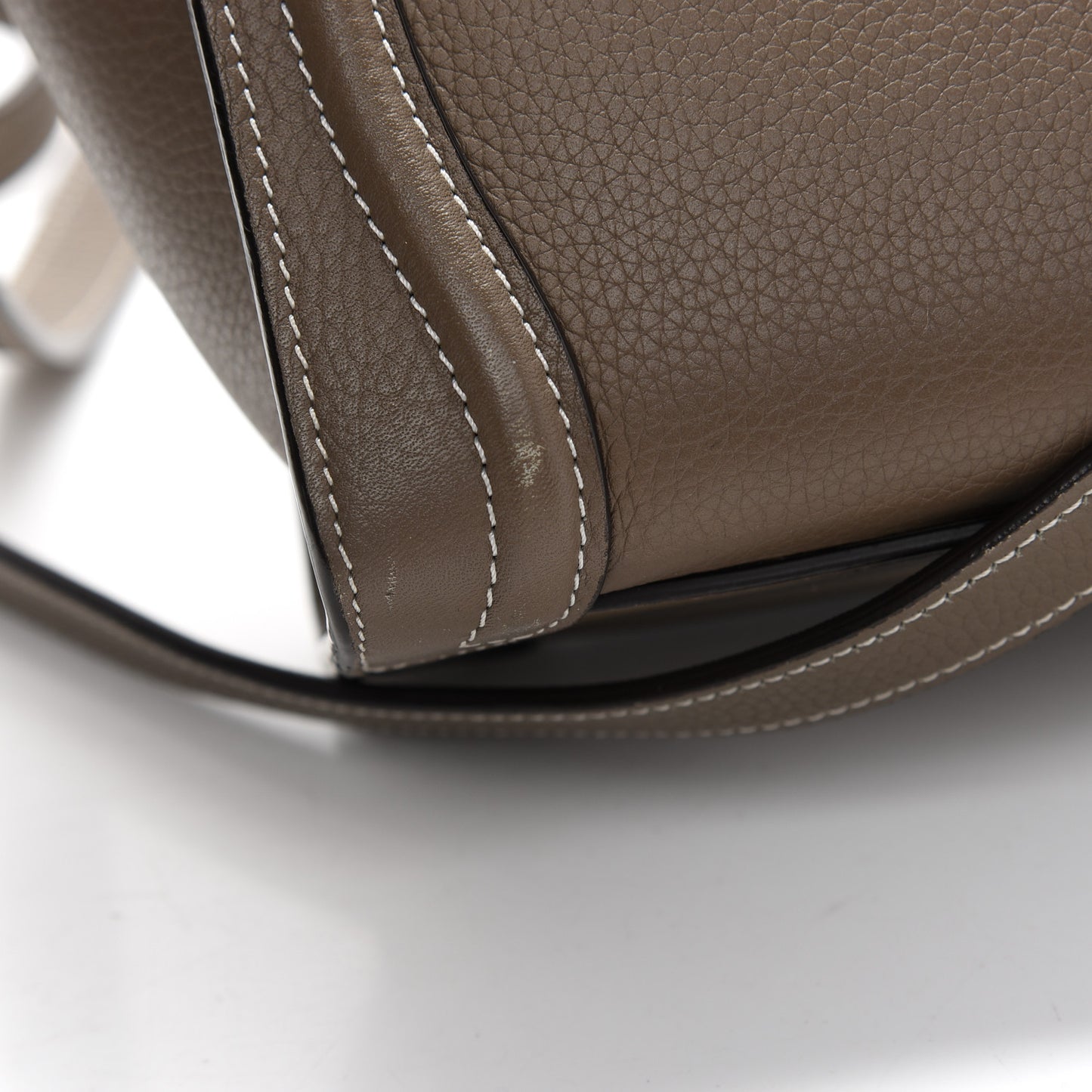 Drummed Calfskin Nano Luggage Souris