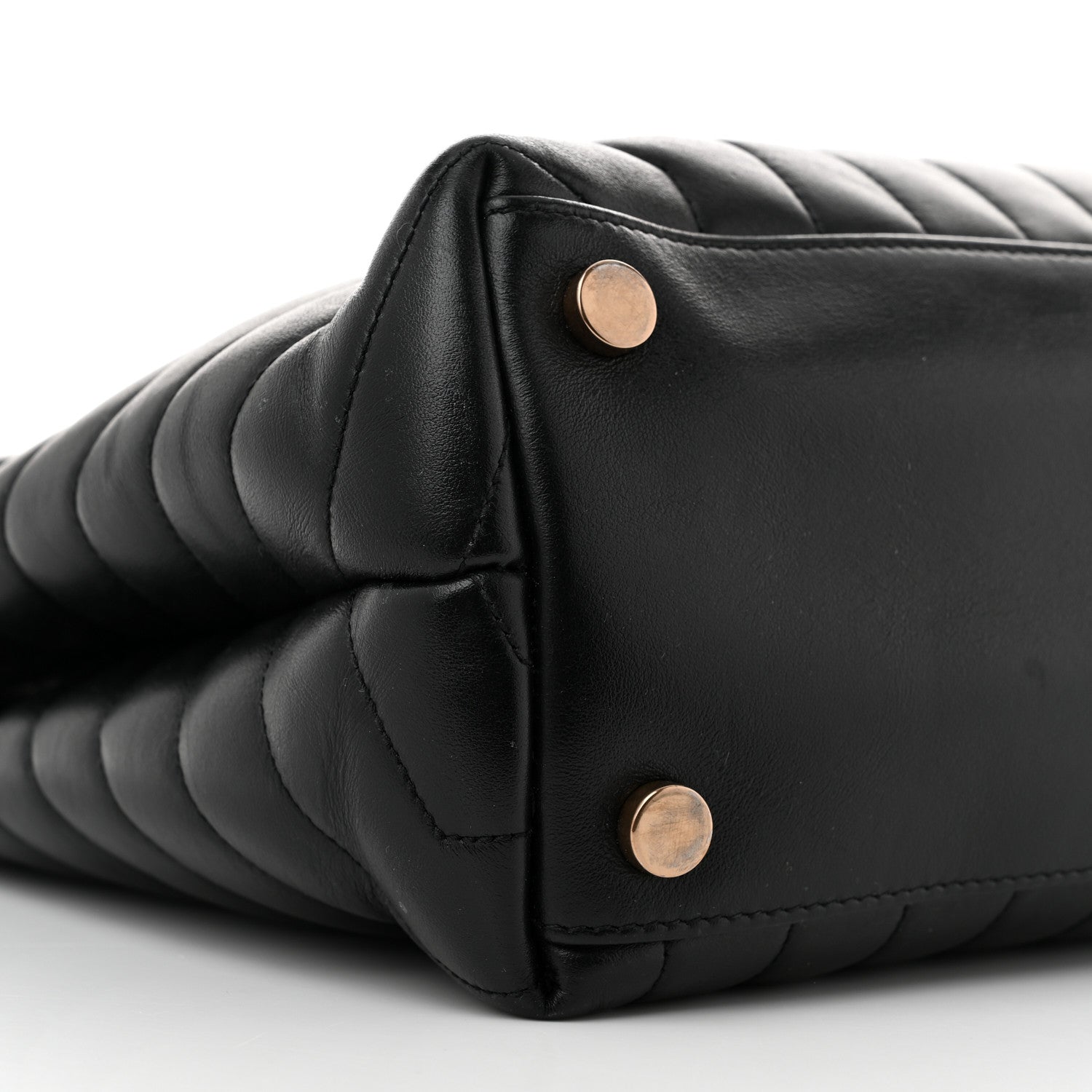 Saint Laurent Calfskin Y Quilted Monogram Large Loulou Chain Satchel Black 10 of 13