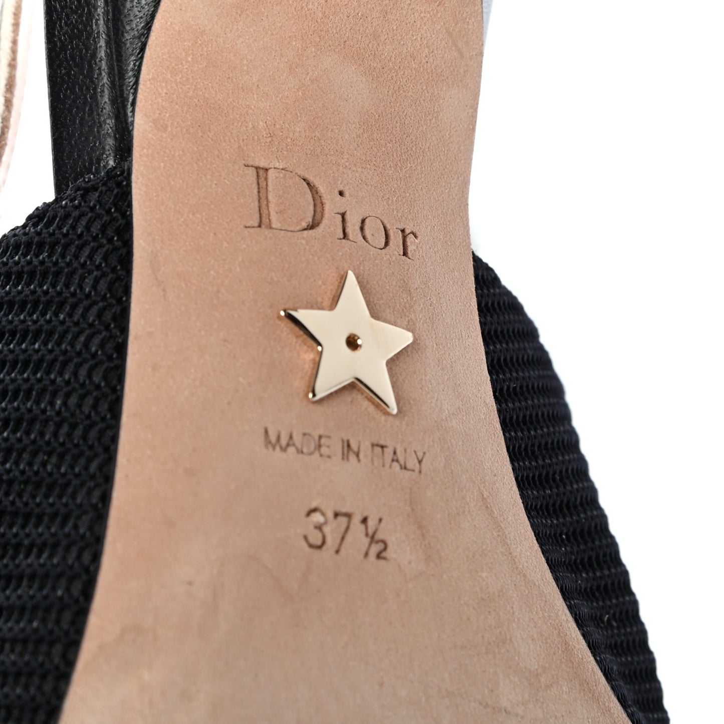 Technical Canvas Ribbon J Adior Slingback 65mm Pumps 37.5 Black