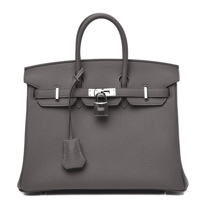 Hermes Togo Birkin 25 Etain 1 of 10