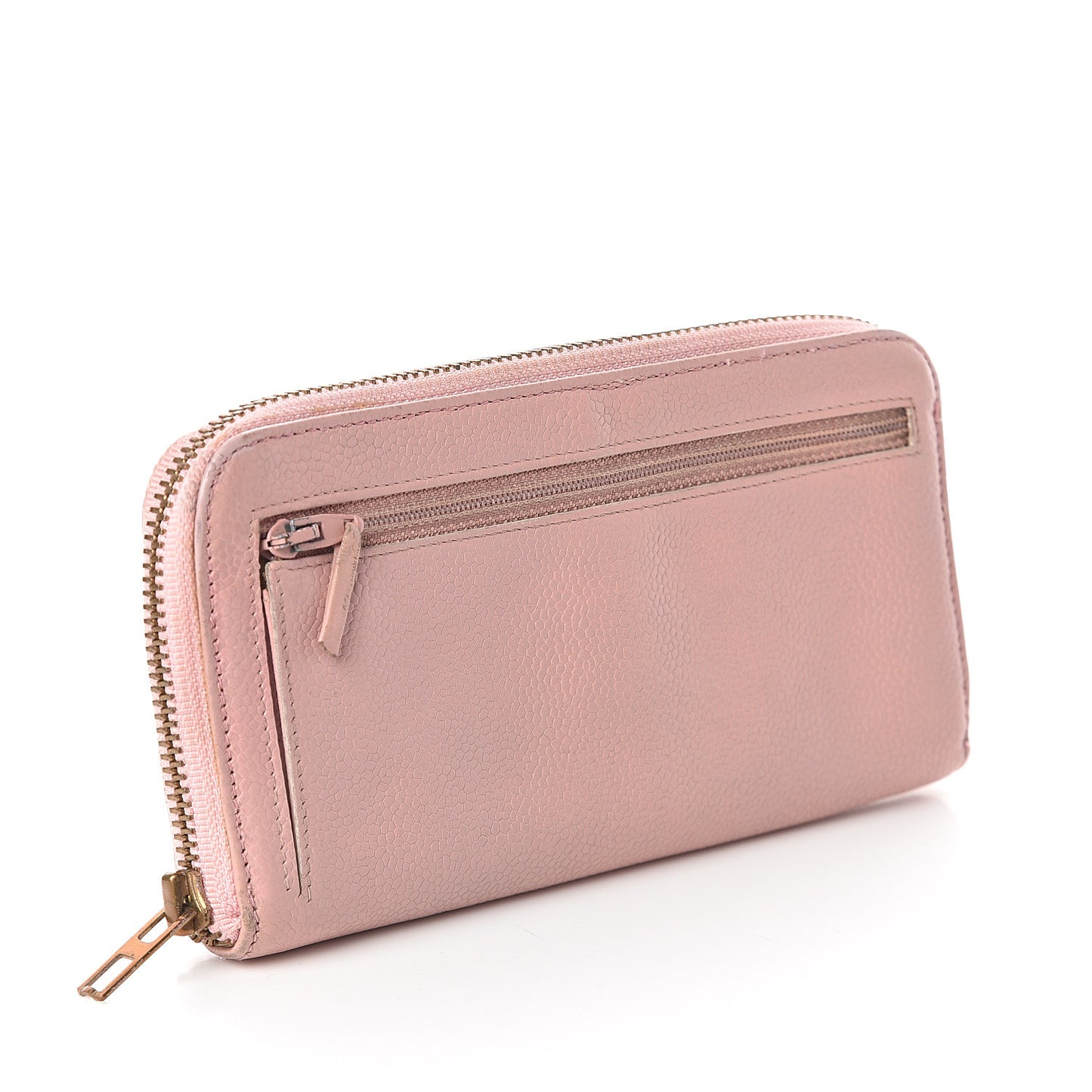 Caviar Timeless Zip Around Wallet Pink