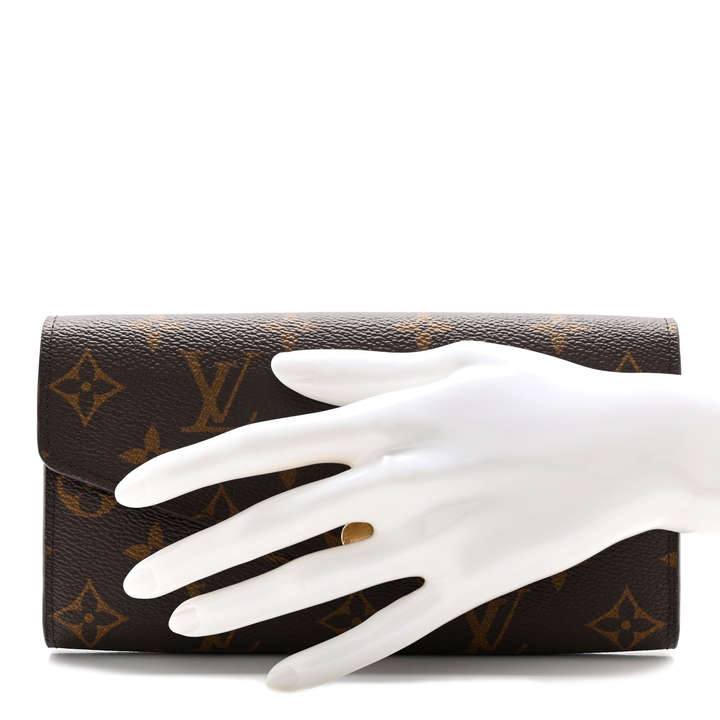 Monogram Sarah Wallet NM Coquelicot