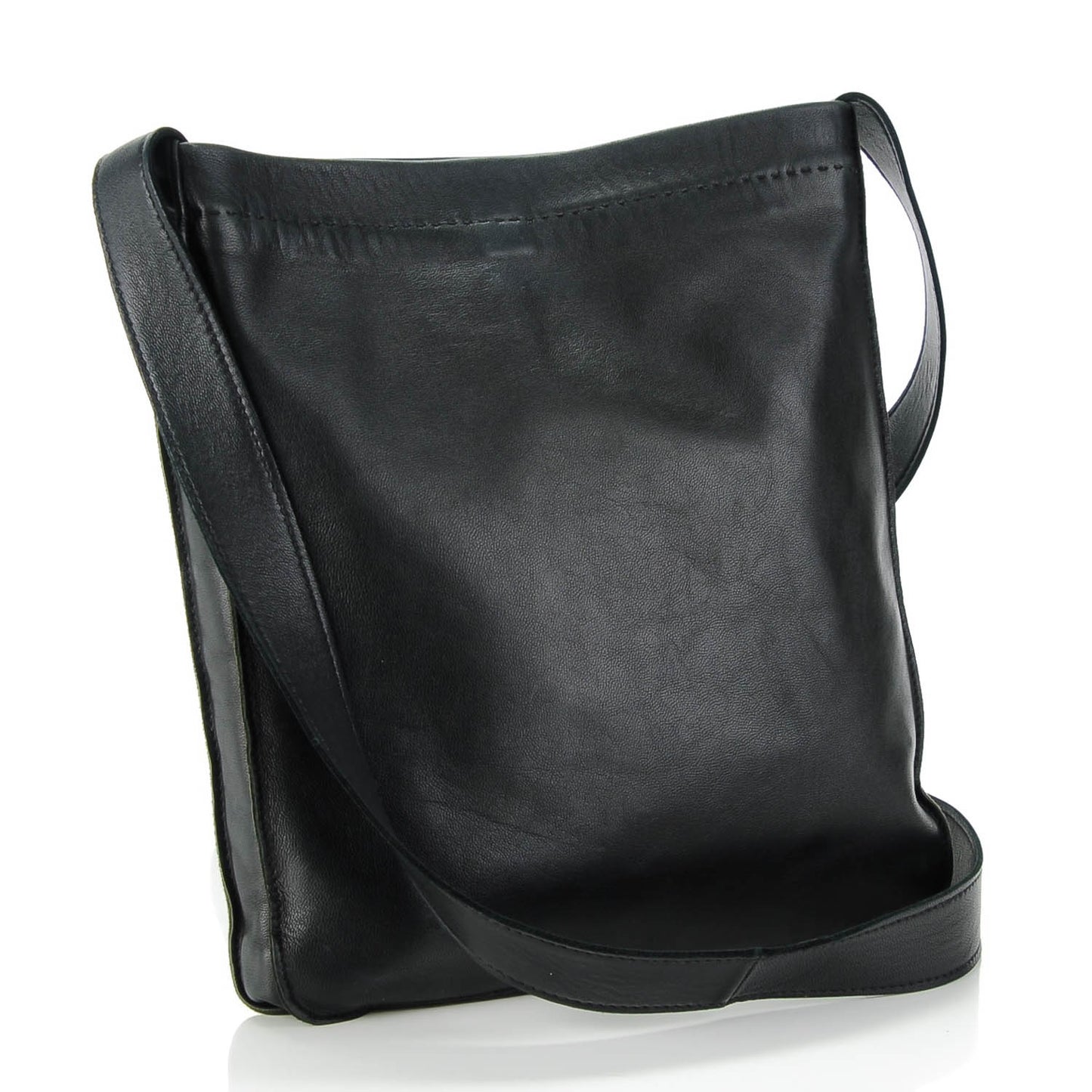 Lambskin Toudou Perfore Crossbody Bag Black