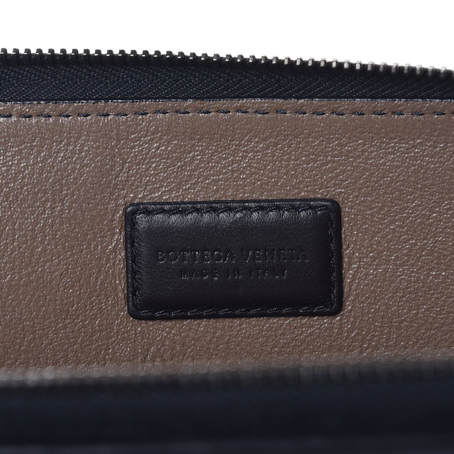 Nappa Intrecciato Flat Zip Pouch