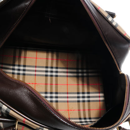 Burberry BURBERRYS Vintage Haymarket Check Carry On Travel Bag 7 of 9