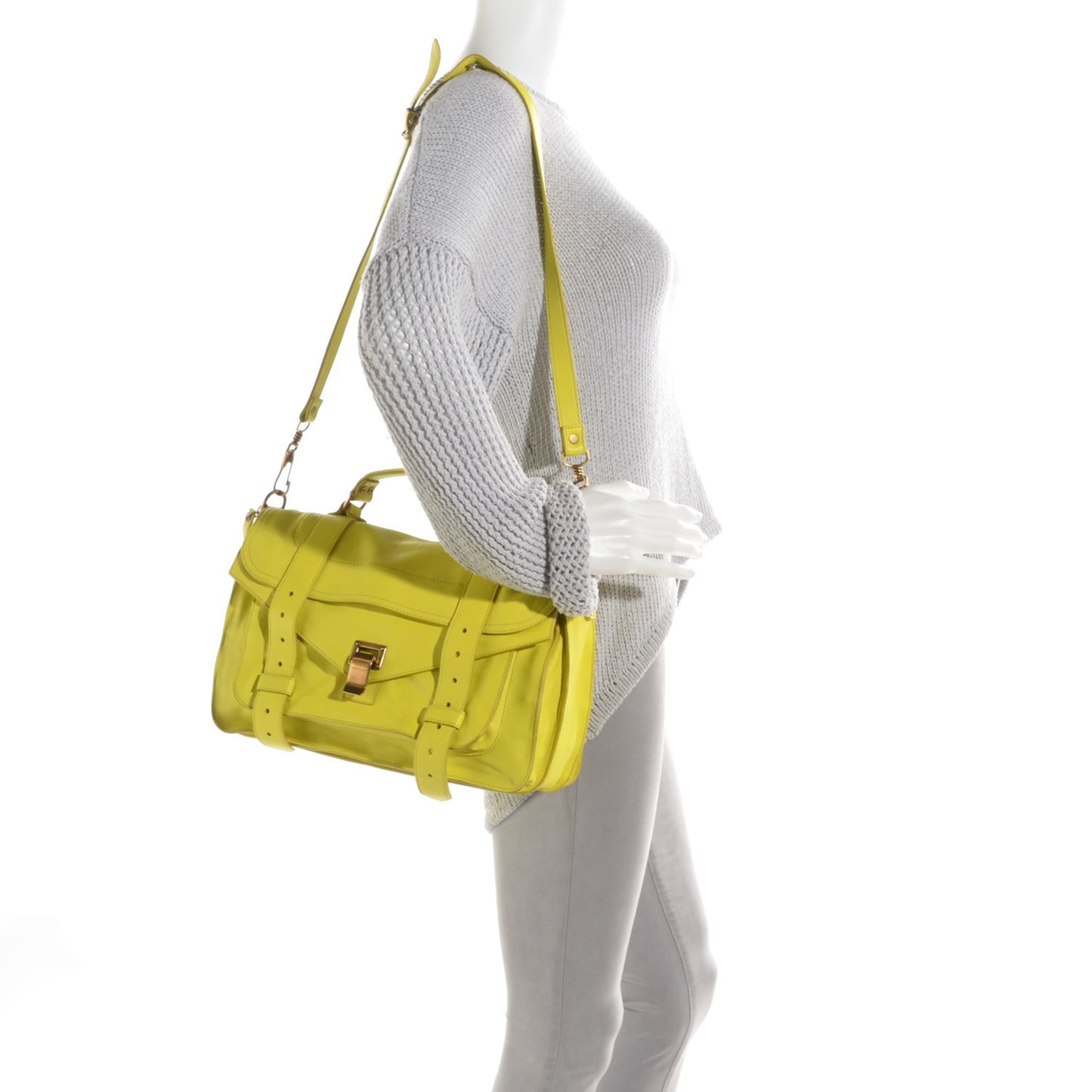 Lambskin PS1 Medium Satchel Sunshine
