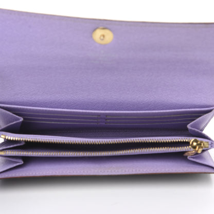 Louis Vuitton Monogram Multicolor Sarah Wallet Black Violet 4 of 11