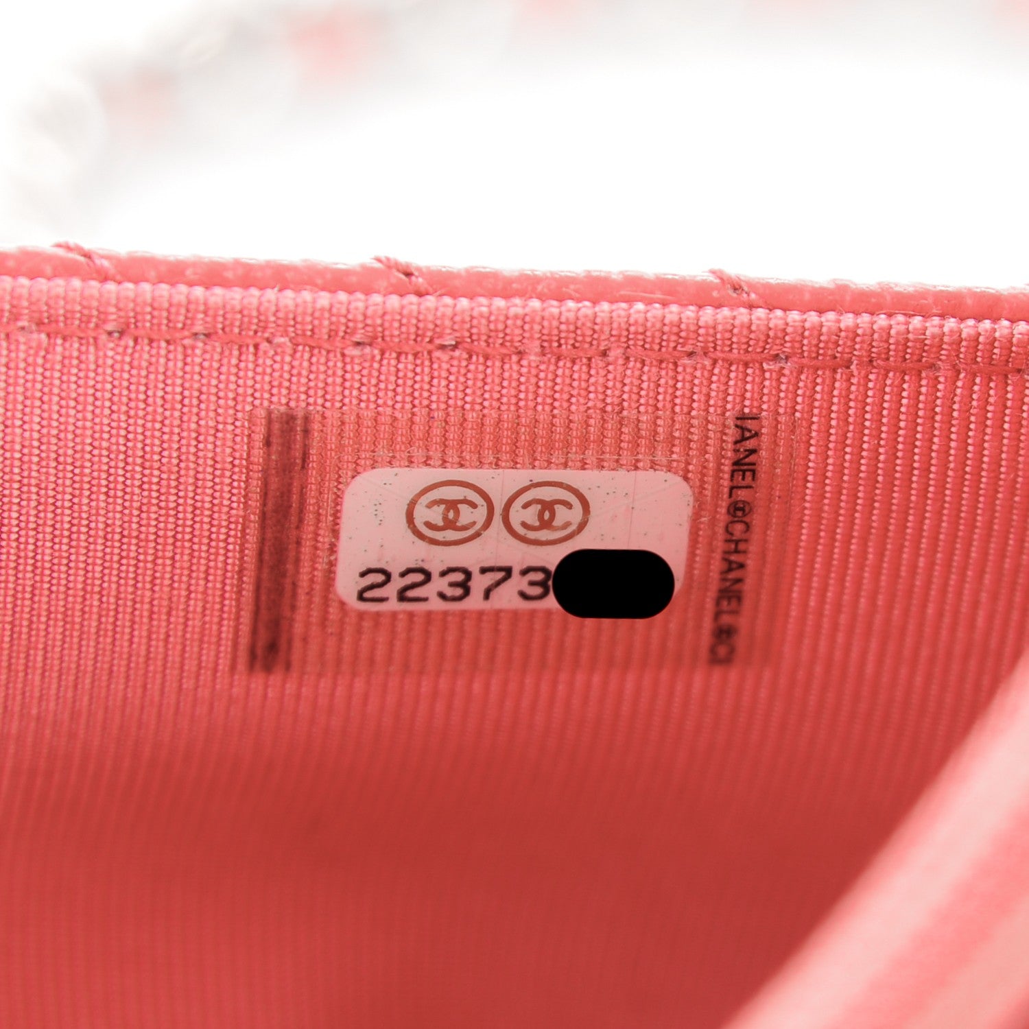 Chanel Caviar Chevron Wallet On Chain WOC Pink 8 of 8